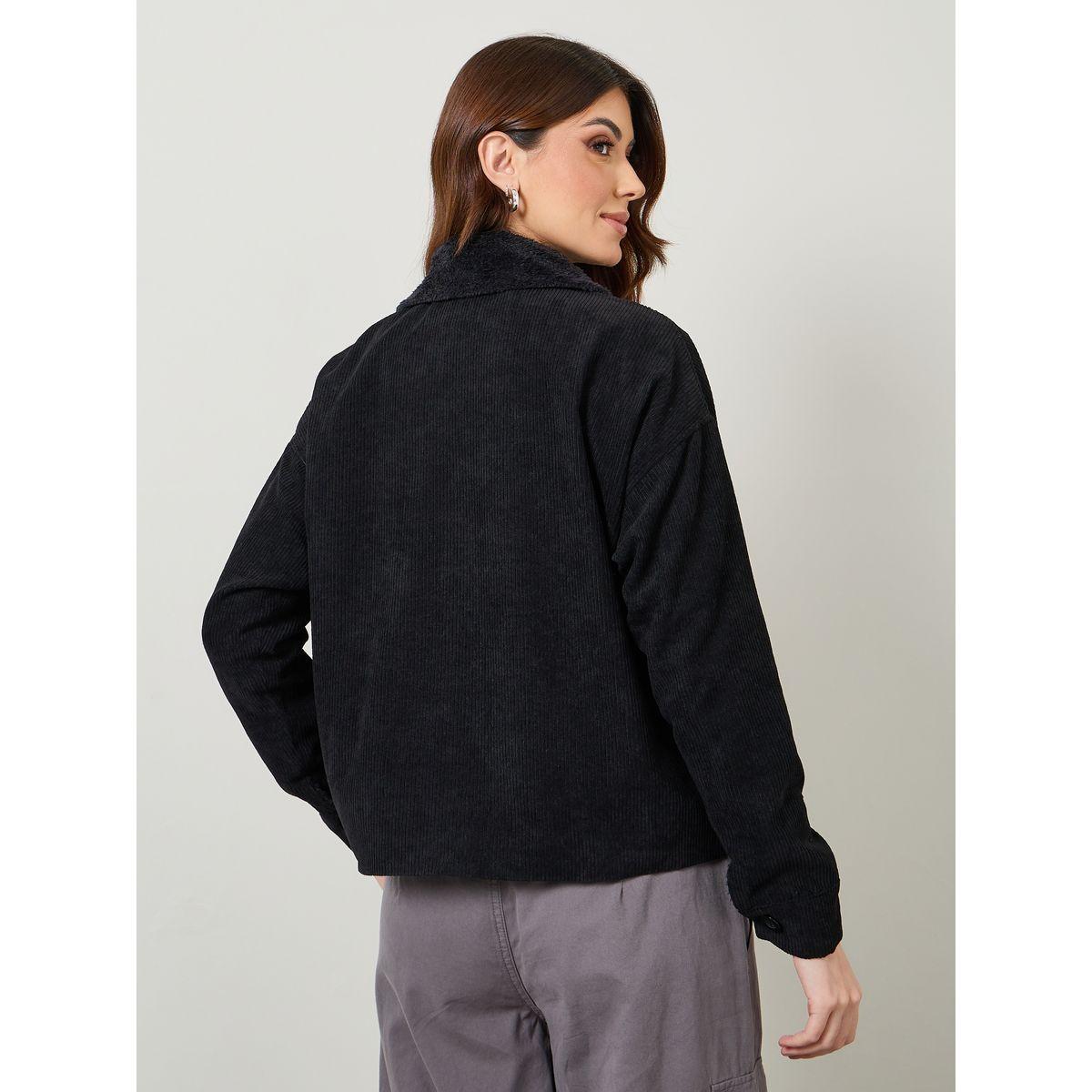 جاكيت كوردروي مزين بفرو صناعي-women-winterwear-coatsandjackets-jackets-image-5