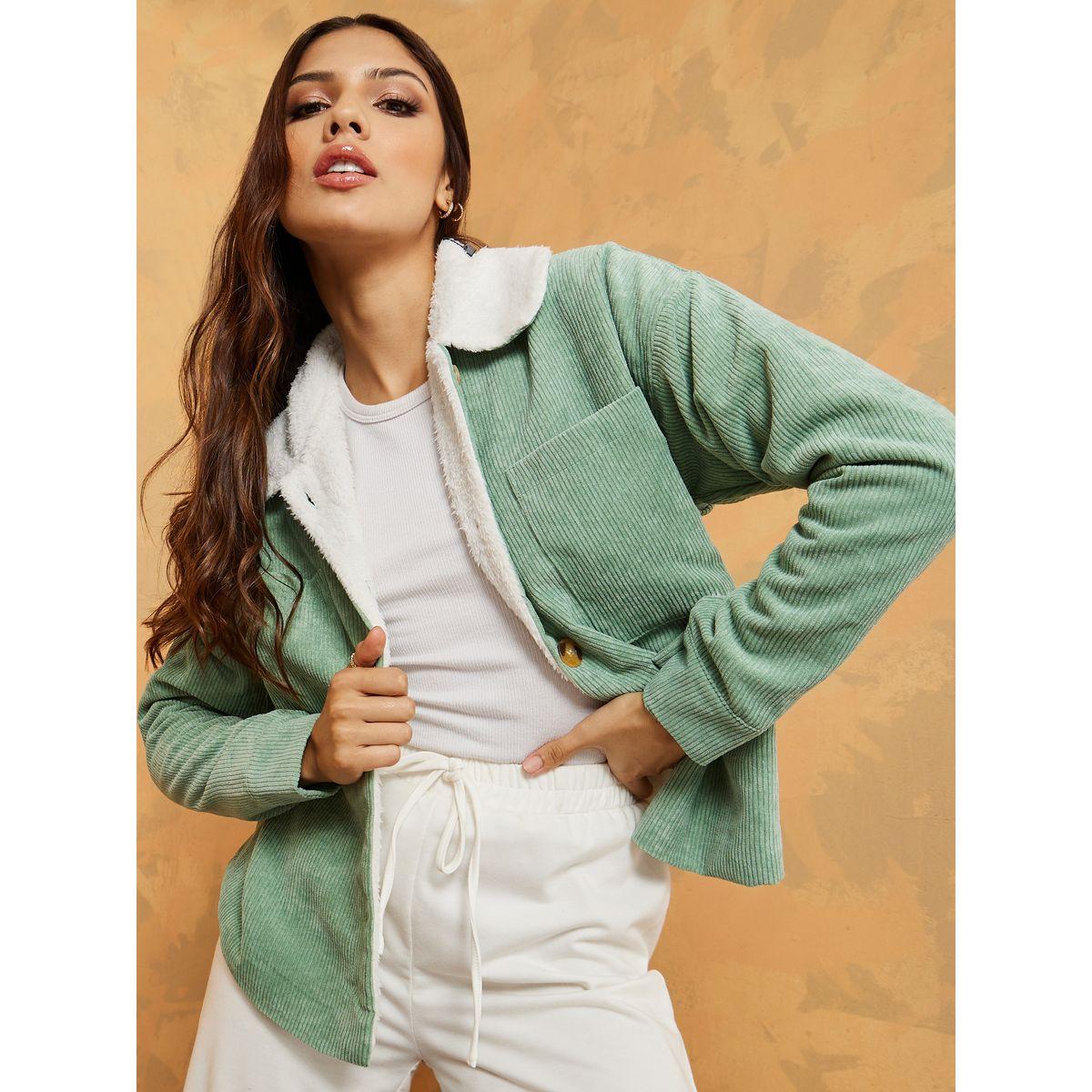 جاكيت مزين بفرو صناعي-women-winterwear-coatsandjackets-jackets-image-1