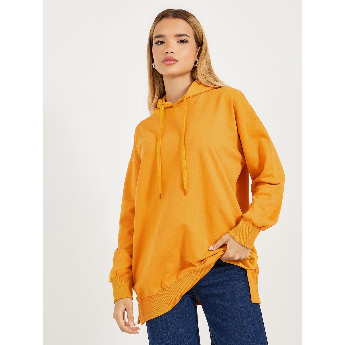Styli Oversized Longline Hoodie with Dropped Shoulder-women-winterwear-hoodiesandsweatshirts-hoodies-image-1