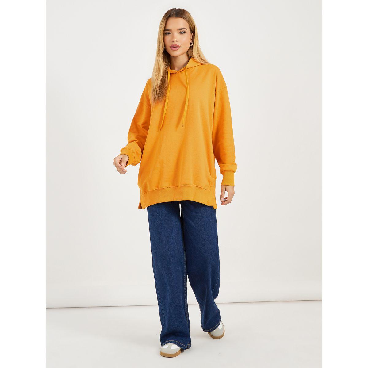 Styli Oversized Longline Hoodie with Dropped Shoulder-women-winterwear-hoodiesandsweatshirts-hoodies-image-2