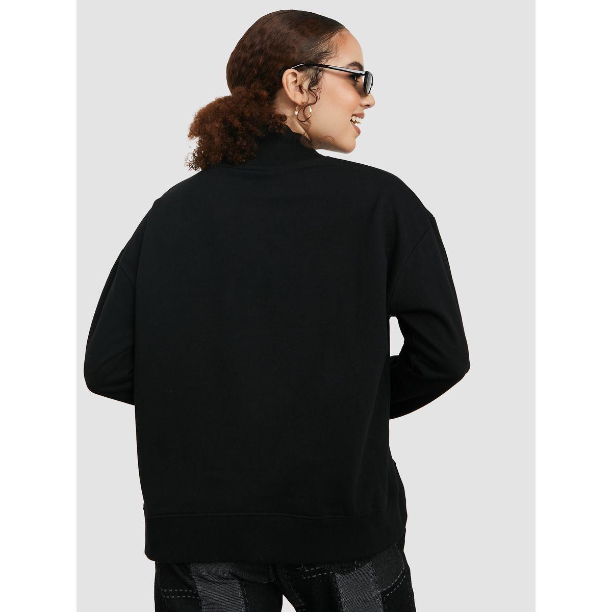 Styli Regular Length High Neck Half Zip Oversized Sweatshirt-women-winterwear-hoodiesandsweatshirts-sweatshirts-image-4