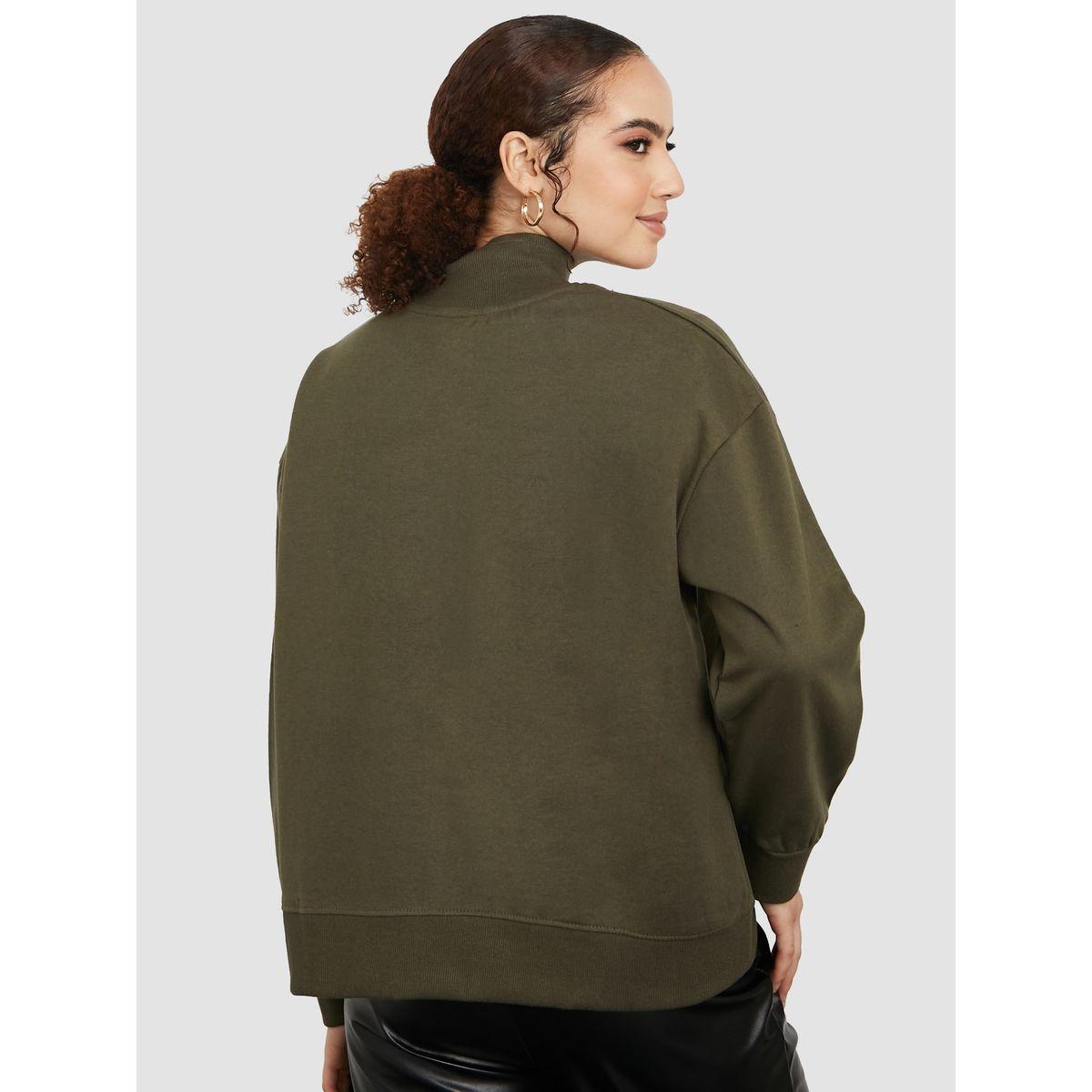 Styli Regular Length High Neck Half Zip Oversized Sweatshirt-women-winterwear-hoodiesandsweatshirts-sweatshirts-image-4
