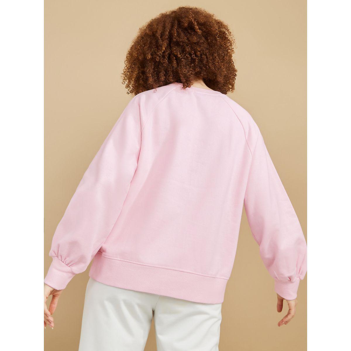 Styli Regular Length Raglan Sleeves Regular Fit Sweatshirt-women-winterwear-hoodiesandsweatshirts-sweatshirts-image-4