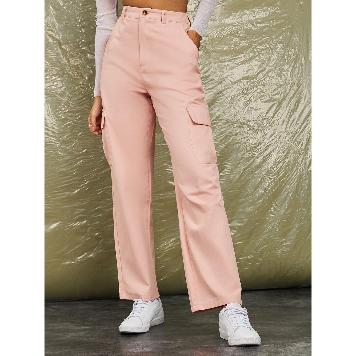 بنطال بنمط كارغو وقصة مستقيمة-women-clothing-bottoms-trousers-image-2