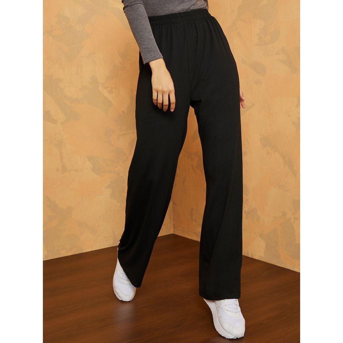 بنطال بقصة واسعة وخصر مطاطي-women-clothing-bottoms-trousers-image-1