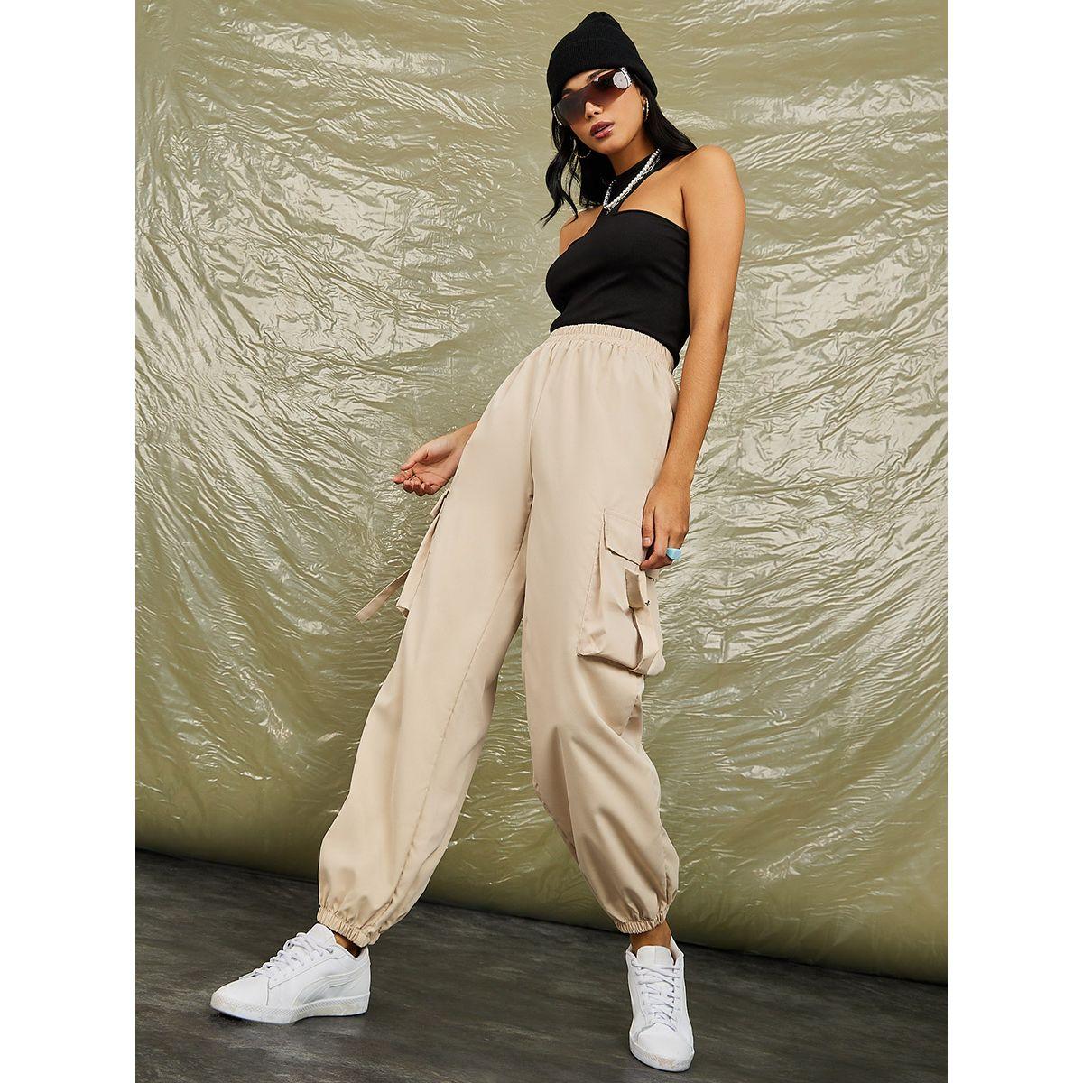 جوغر بنمط كارجو وخصر عالي-women-clothing-bottoms-joggers-image-1