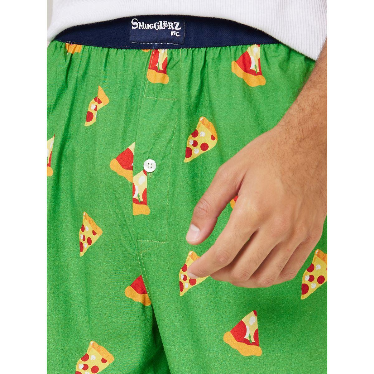 بنطال بيجاما بخصر متداخل بلون مغاير-men-clothing-nightwear-pyjamaandshorts-image-3
