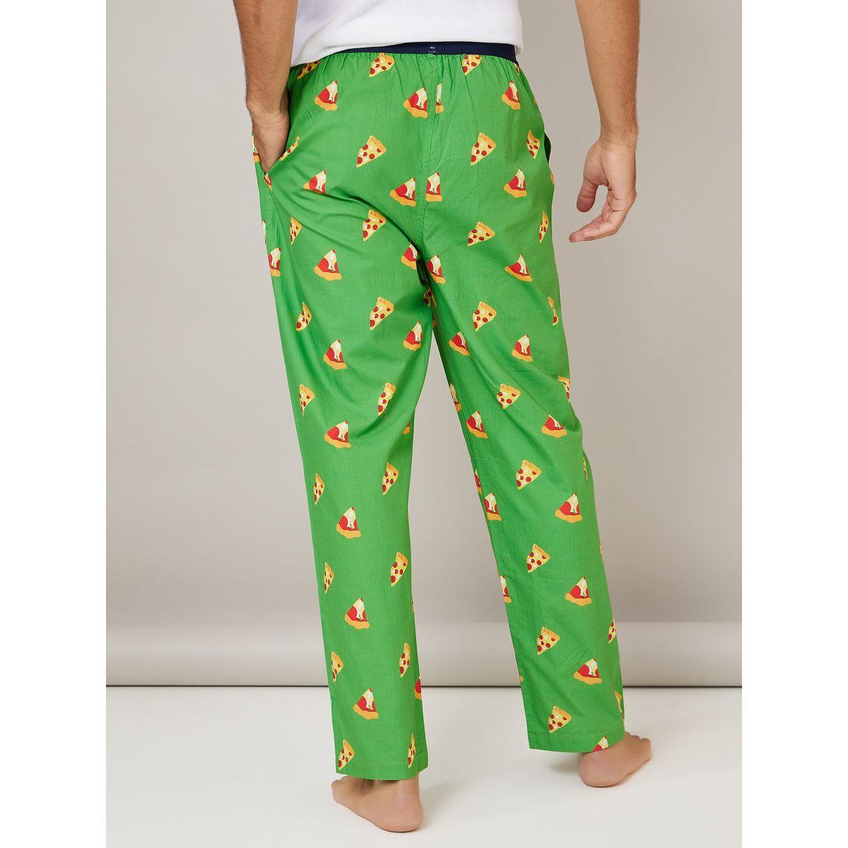 بنطال بيجاما بخصر متداخل بلون مغاير-men-clothing-nightwear-pyjamaandshorts-image-4