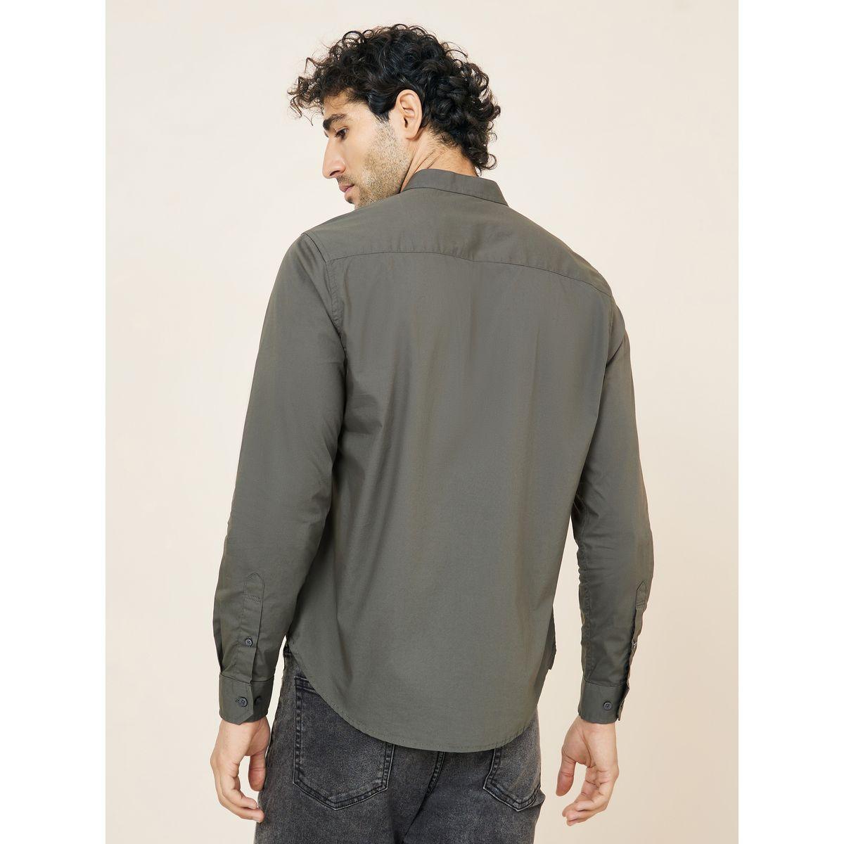 Styli Slim Fit Stretch Cotton Button-Down Collar Shirt-men-clothing-shirts-image-4