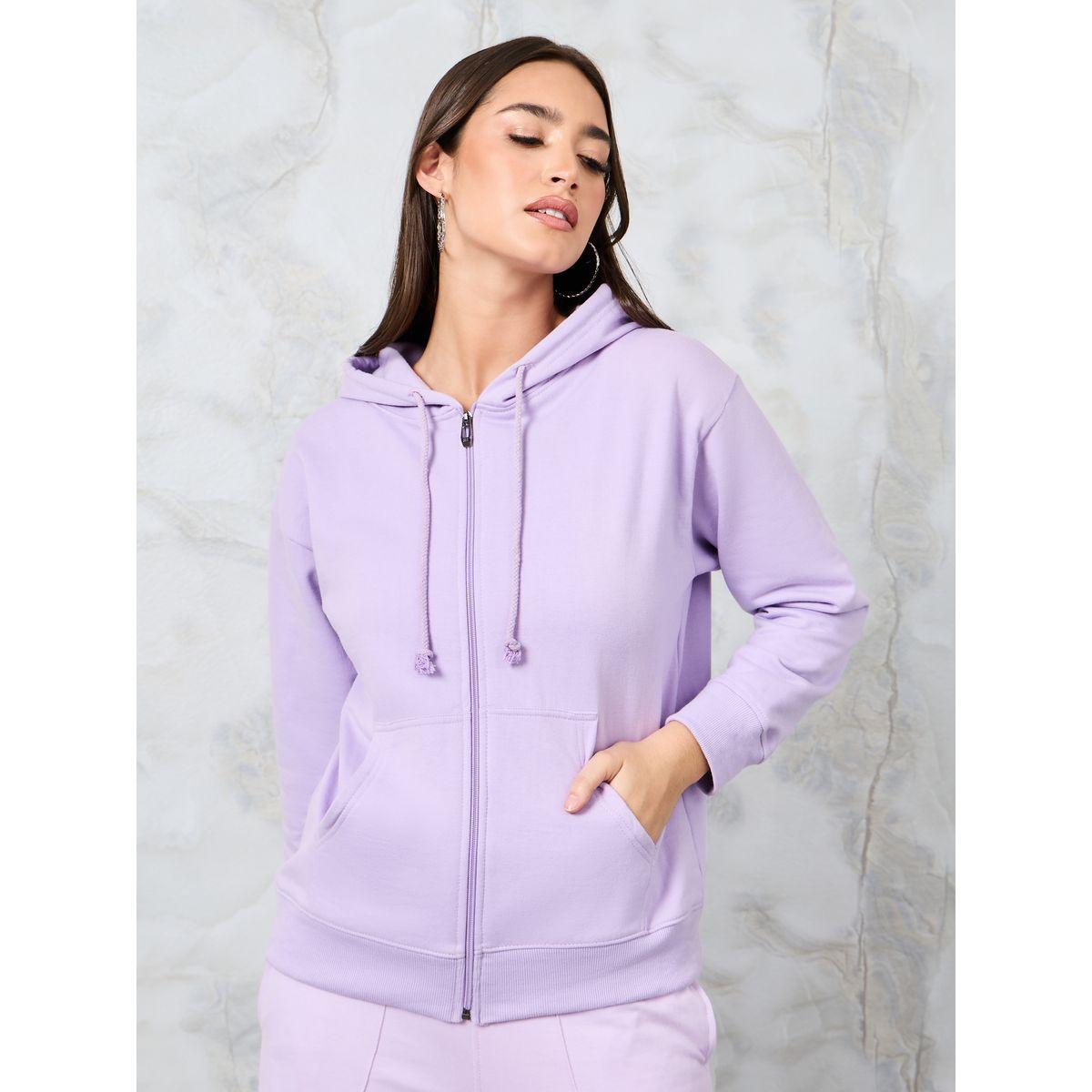 Styli Regular Fit Zip Through Regular Length Hoodie-women-winterwear-hoodiesandsweatshirts-hoodies-image-3