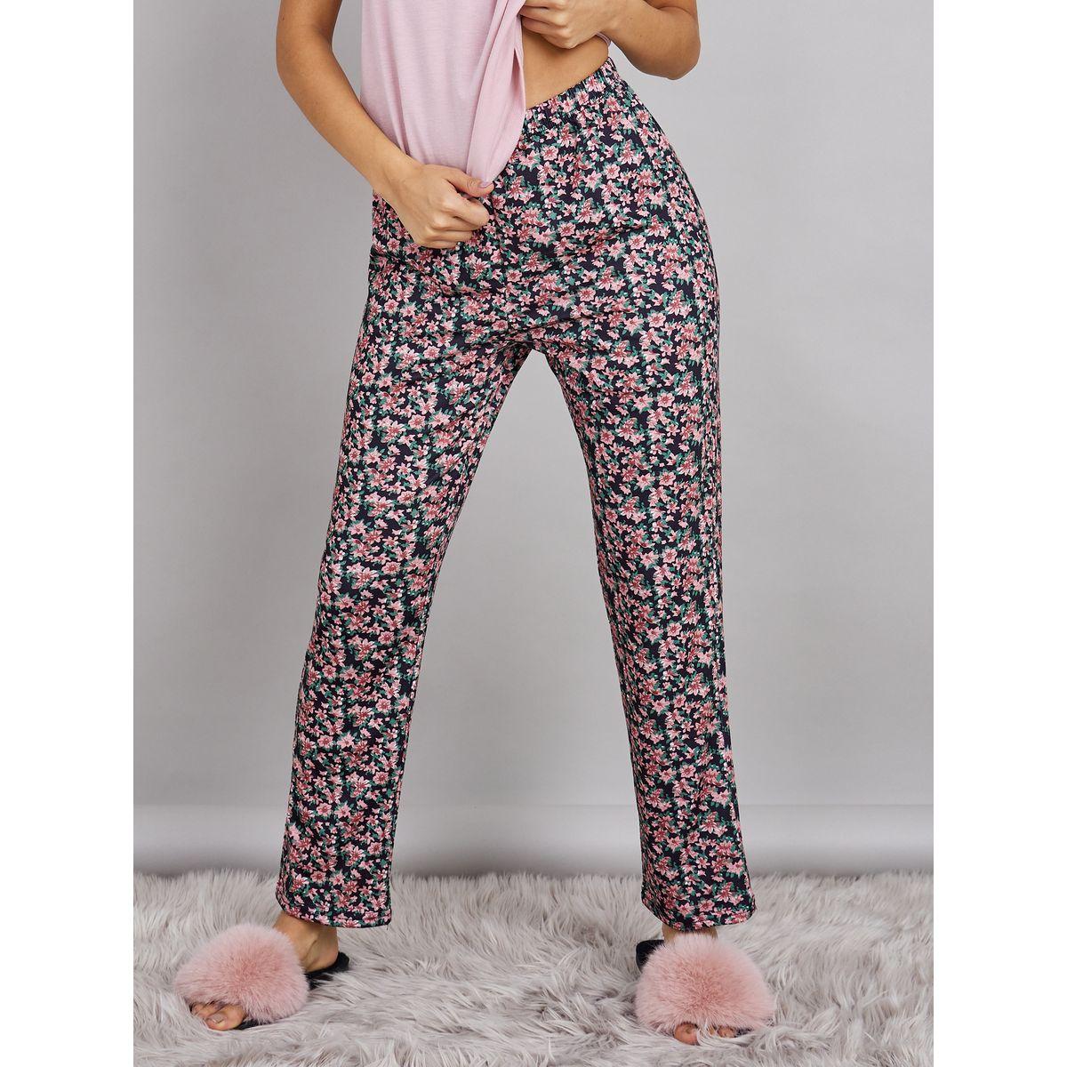 Styli Unwind Double Ruffle Sleeve T-shirt and Floral Pyjama Set-women-clothing-nightwear-pyjamas-longsets-image-4