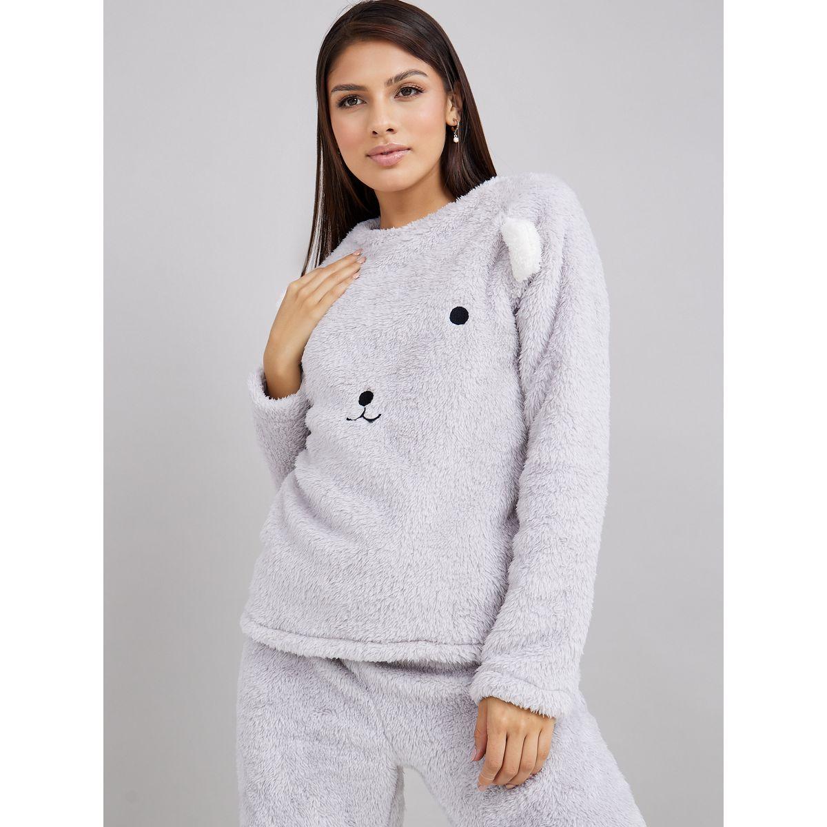 طقم بيجاما من ( بلوزة + بنطال )-women-clothing-nightwear-pyjamas-longsets-image-3