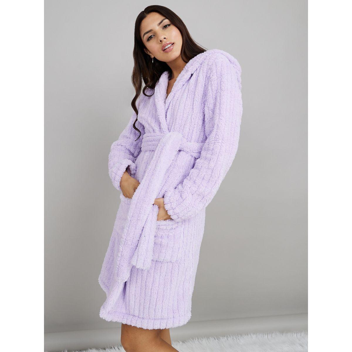 روب فليس بهودي مع حزام-women-clothing-nightwear-robes-image-1