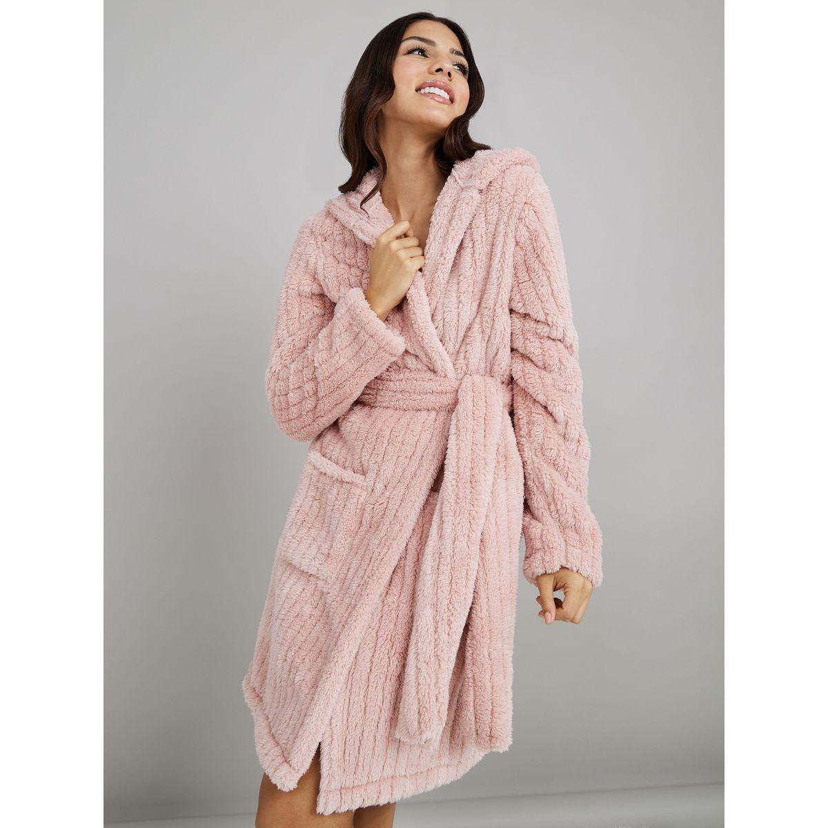 روب فليس بهودي مع حزام-women-clothing-nightwear-robes-image-1