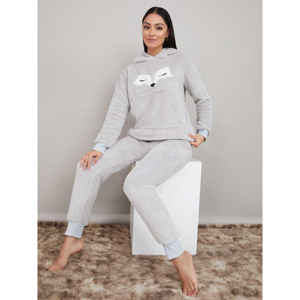 طقم بيجاما من ( بلوزة + بنطال )-women-clothing-nightwear-pyjamas-longsets-image-2