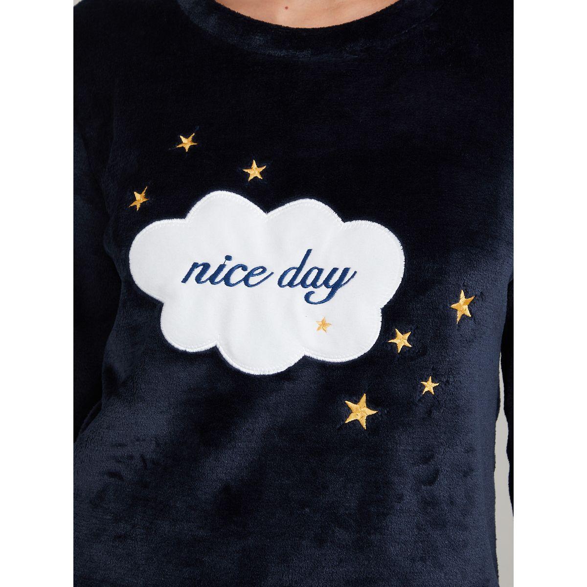 طقم بيجاما من ( بلوزة + بنطال )-women-clothing-nightwear-pyjamas-longsets-image-4