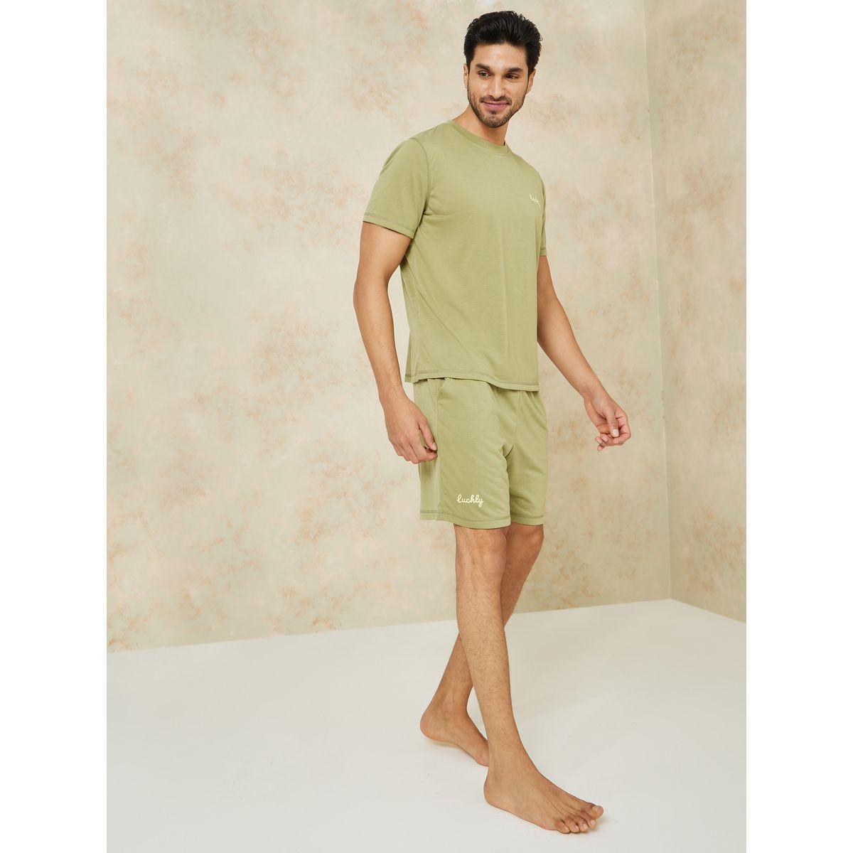 طقم من ( شورت + تيشيرت )-men-clothing-nightwear-sets-image-1