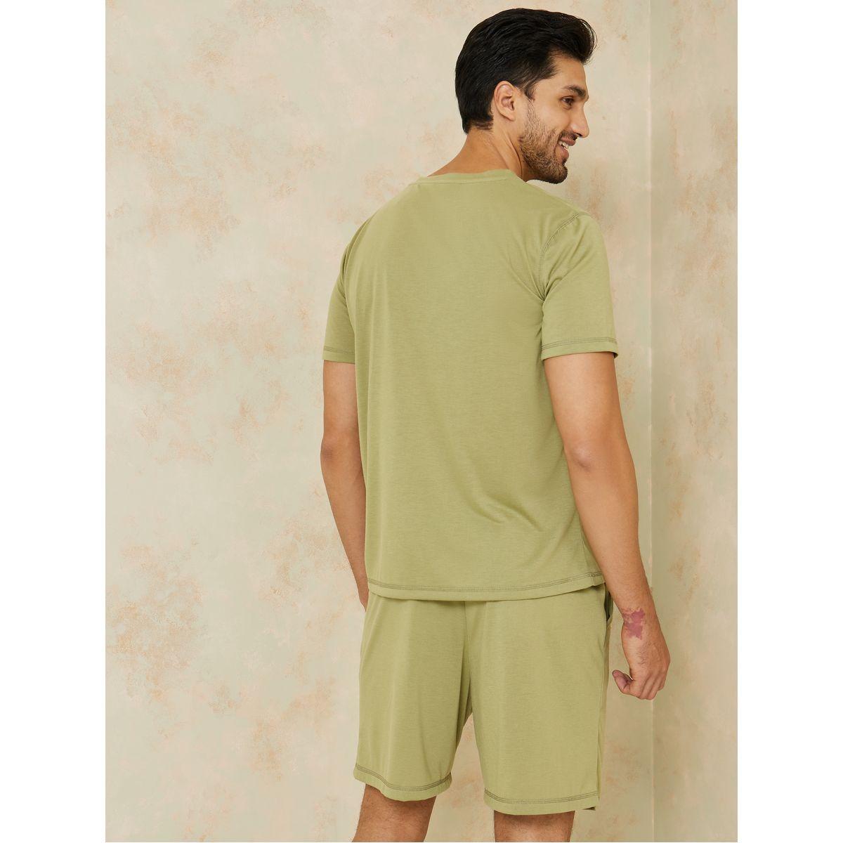 طقم من ( شورت + تيشيرت )-men-clothing-nightwear-sets-image-4