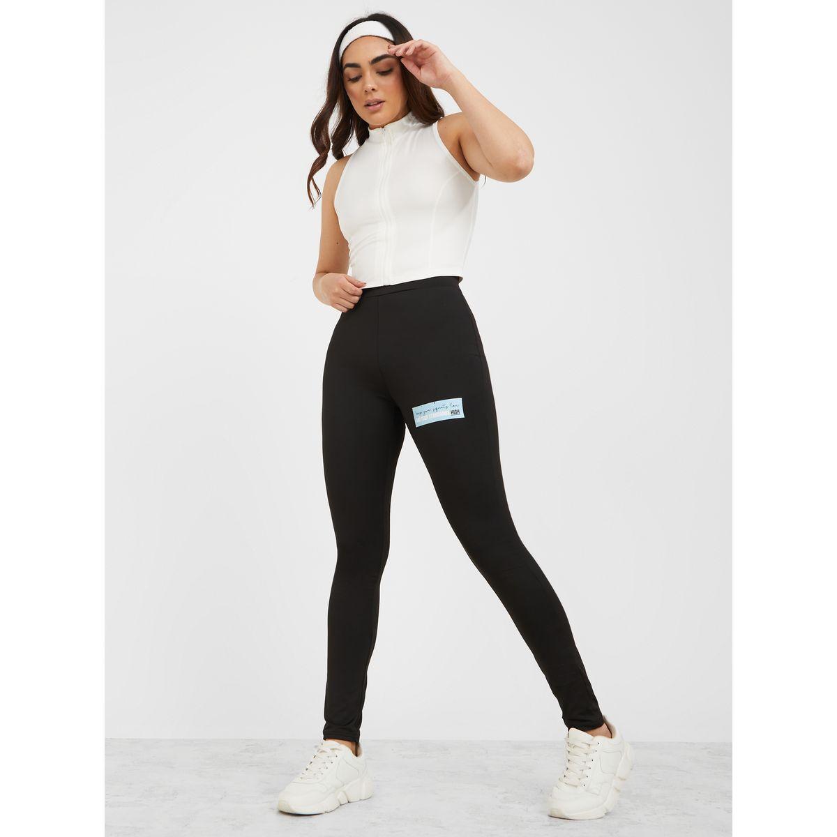 Styli Active Thigh Slogan Patch Active Leggings-women-clothing-sportswearandactivewear-bottoms-image-3