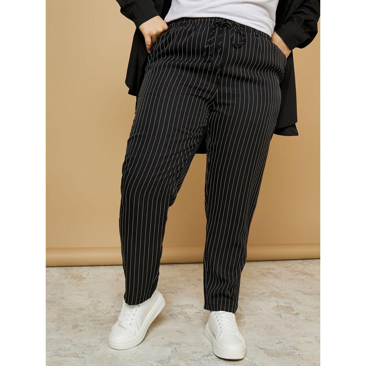 بنطال مخطط بخصر عالي-women-clothing-bottoms-trousers-image-1