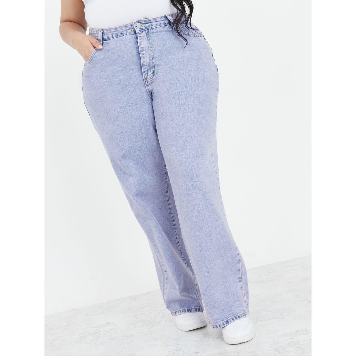 جينز بقصة واسعة وخصر عالي-women-clothing-bottoms-jeans-image-1