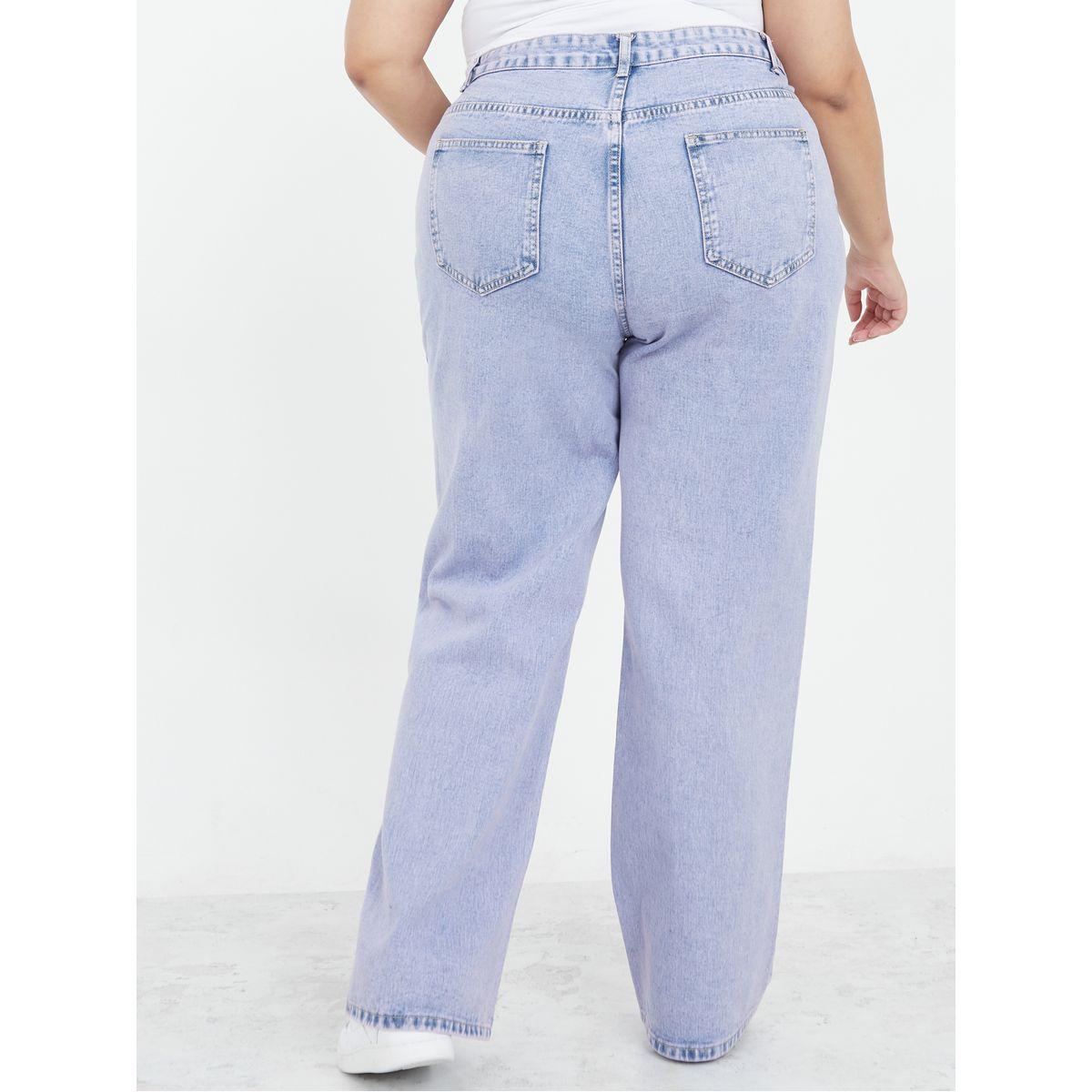 جينز بقصة واسعة وخصر عالي-women-clothing-bottoms-jeans-image-4