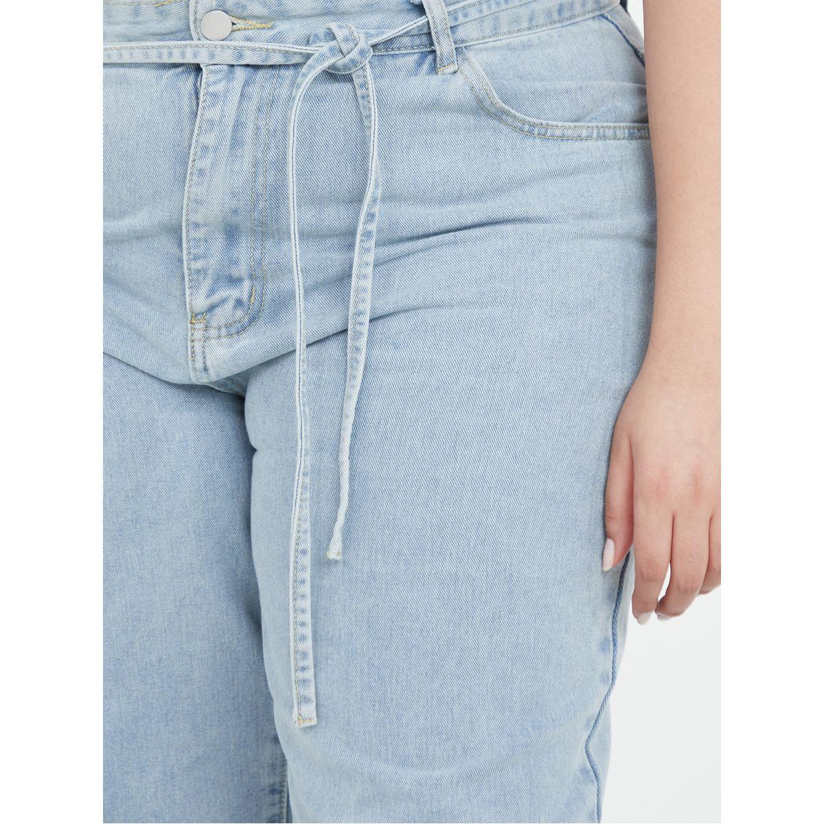 Styli Plus High Waist Belted Wide Leg Jeans-women-clothing-bottoms-jeans-image-3