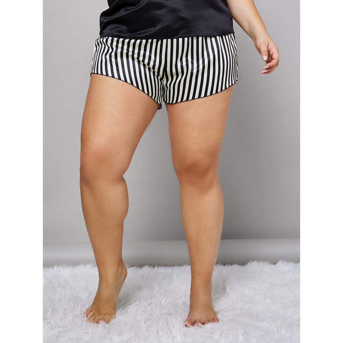 طقم من 3 ( بلوزة + شورت + بنطال )-women-clothing-nightwear-pyjamas-shortsets-image-3