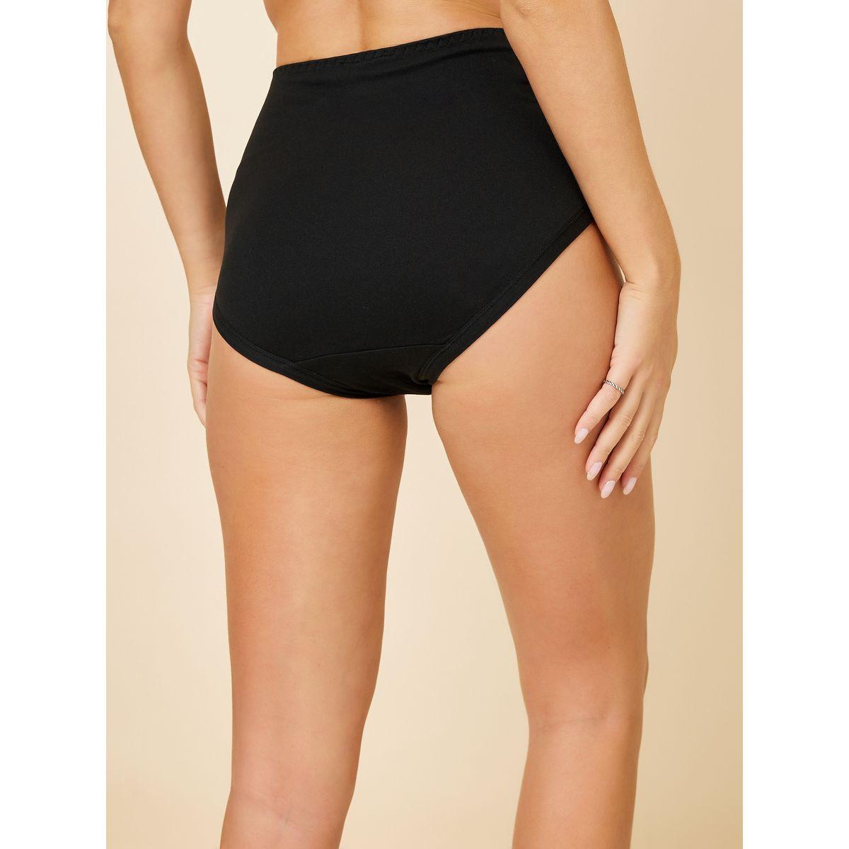 Styli Pack of 4 - Side Lace Waist Solid Full Brief-women-clothing-lingerie-panties-image-4
