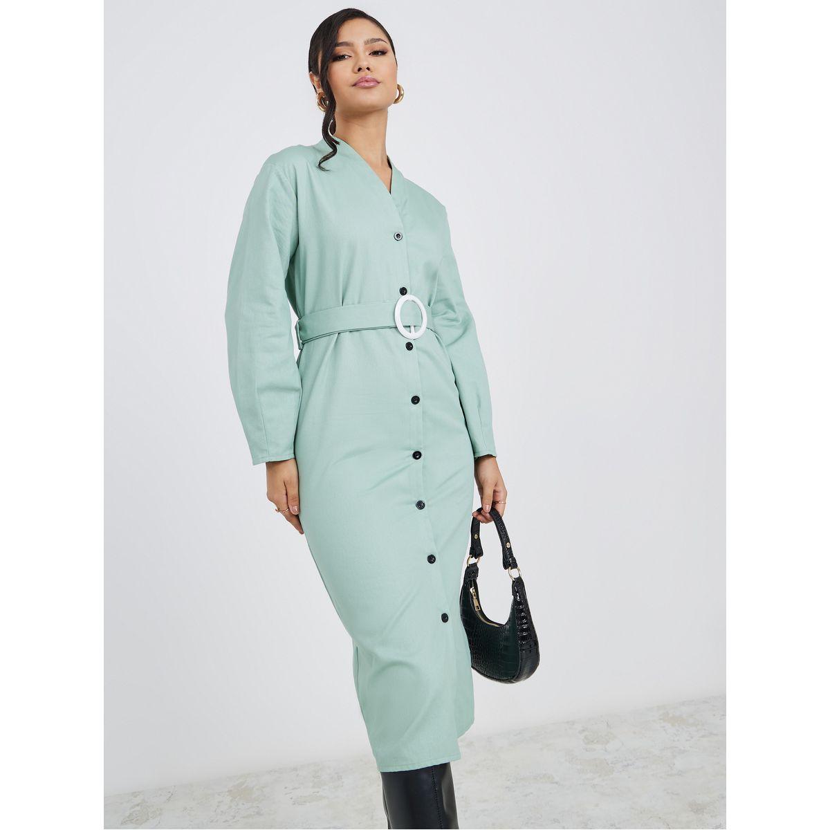 فستان ميدي باكمام طويلة-women-clothing-dresses-image-2