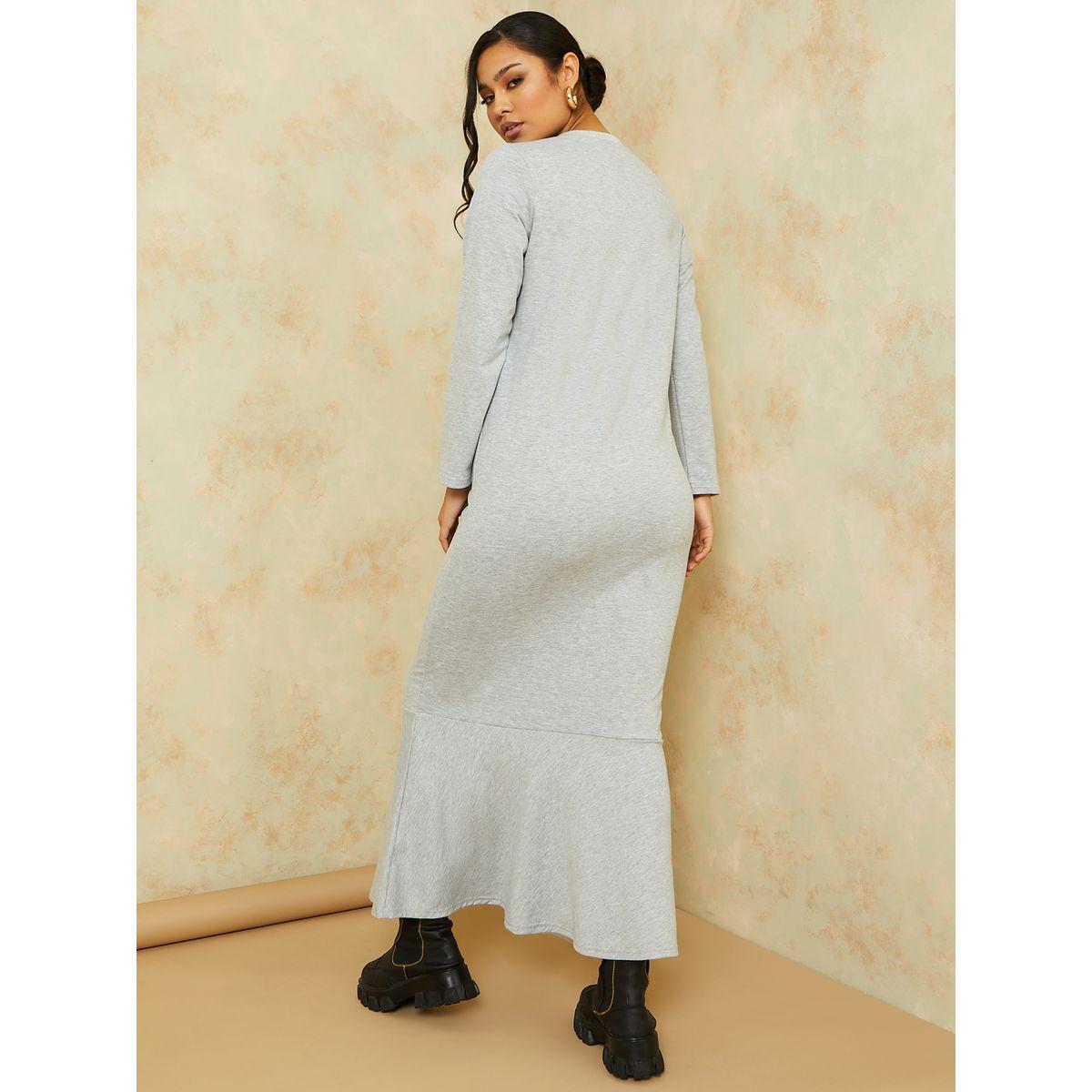 فستان طويل بياقة دائرية واكمام طويلة-women-clothing-dresses-image-4