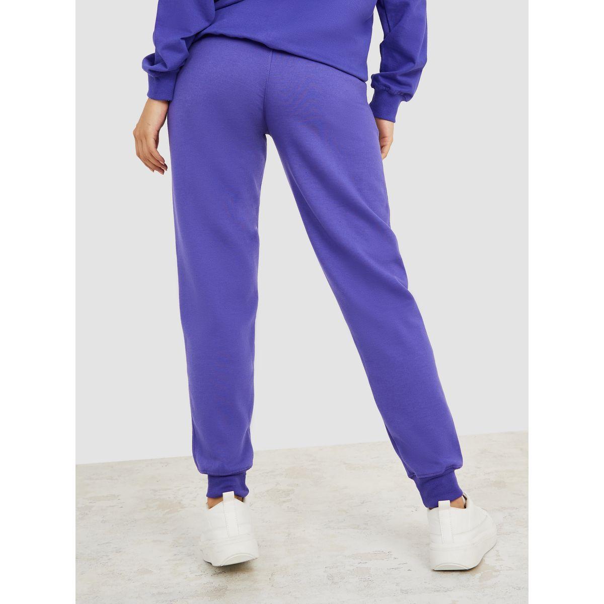 جوغر مطبع بكتابة ورباط خصر-women-clothing-bottoms-joggers-image-4