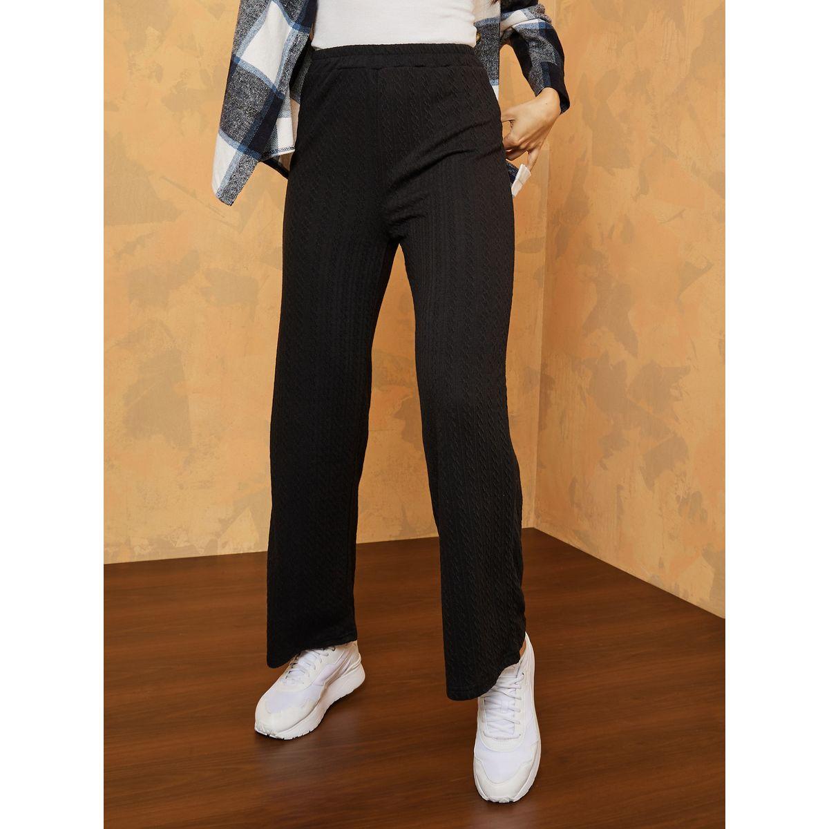 Styli Elasticized Waistband Knitted Trouser-women-clothing-bottoms-trousers-image-1