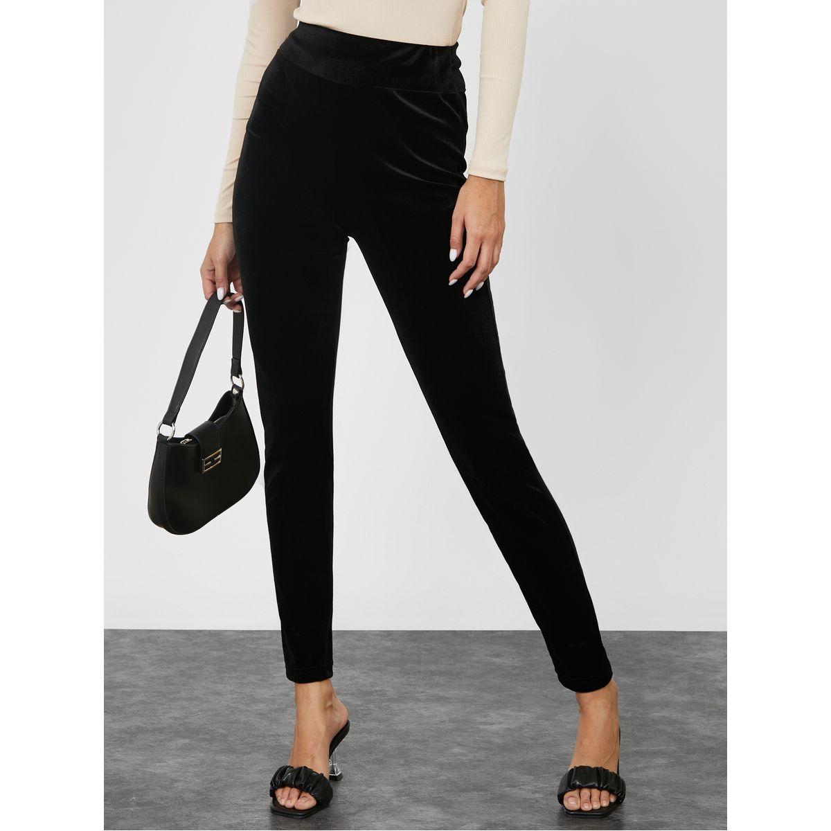 ليقنز بخصر مطاطي مطبع بكتابة-women-clothing-bottoms-leggings-image-1