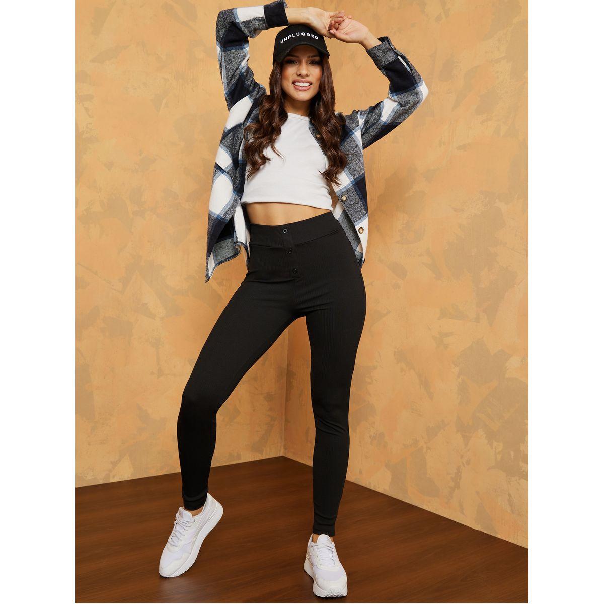 ليقنز مضلع بخصر مطاطي-women-clothing-bottoms-leggings-image-2