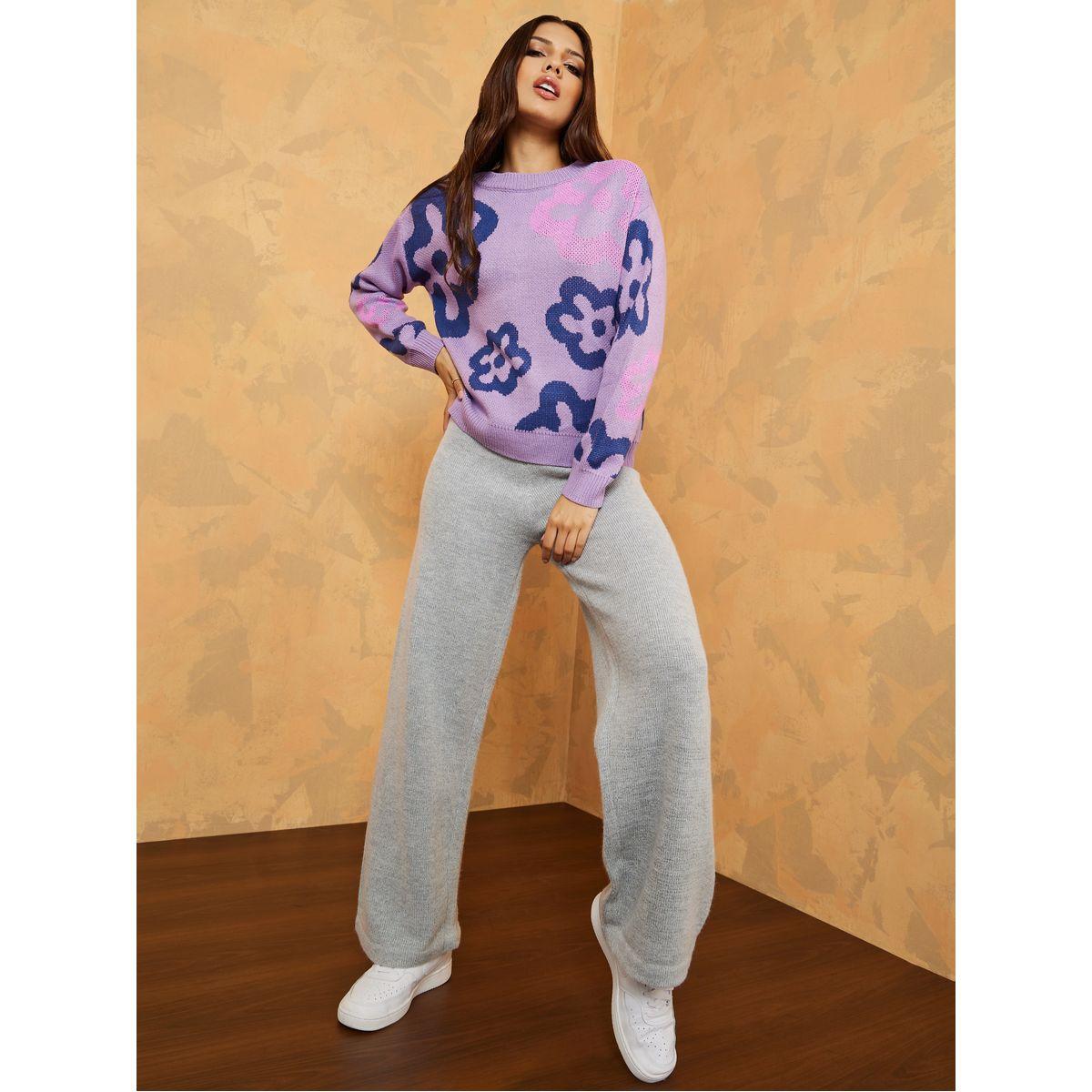 Styli Knitted Wide Leg Trouser-women-clothing-bottoms-trousers-image-2