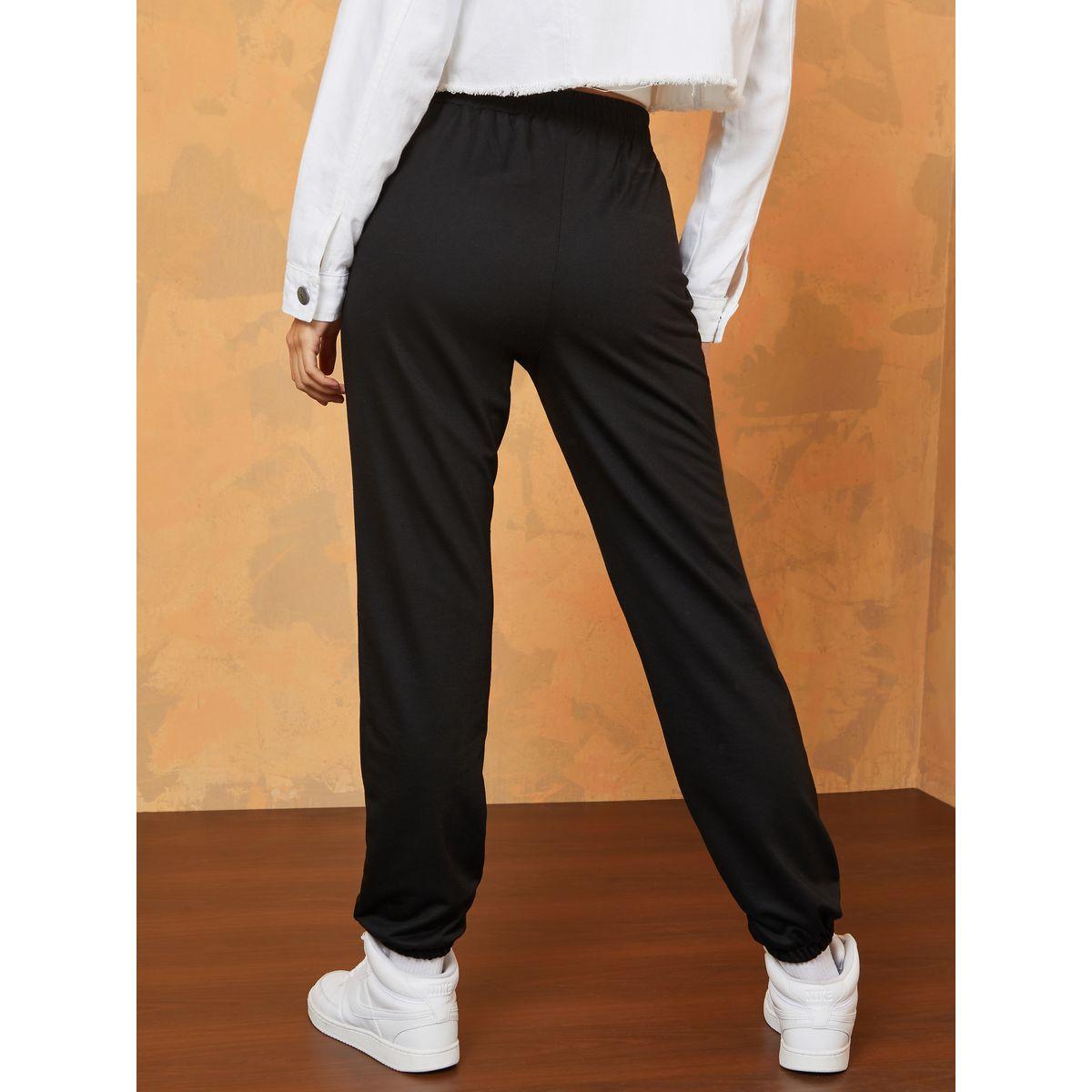 Styli Contrast Heart Print Joggers -women-clothing-bottoms-joggers-image-4