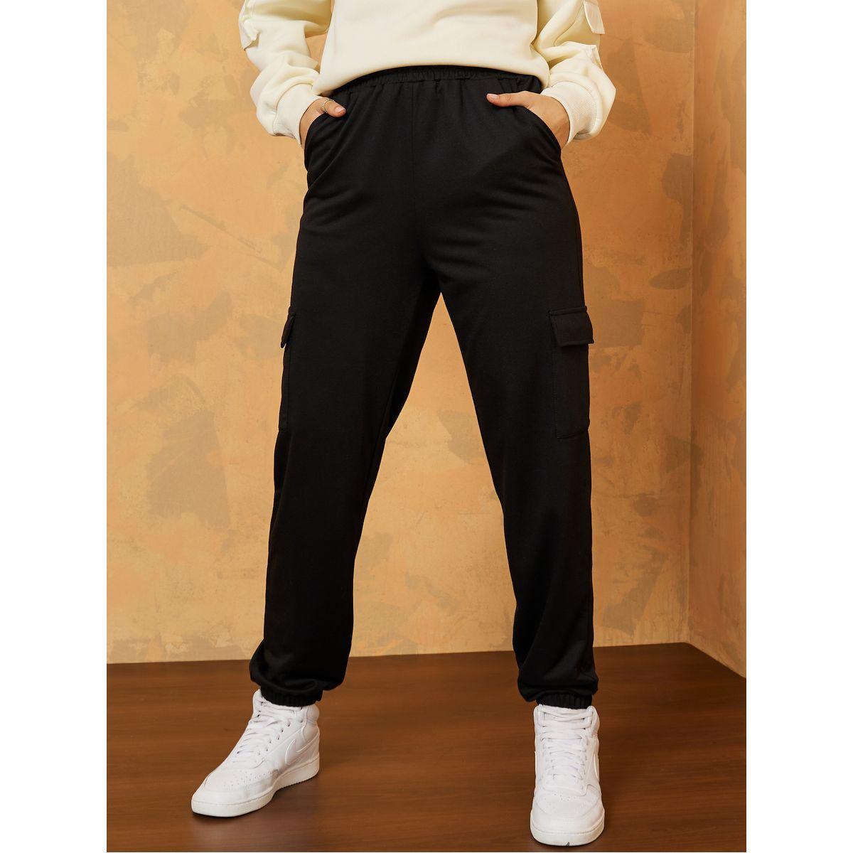Styli Elastic Waistband Cargo Jogger with Side Pocket-women-clothing-bottoms-joggers-image-2
