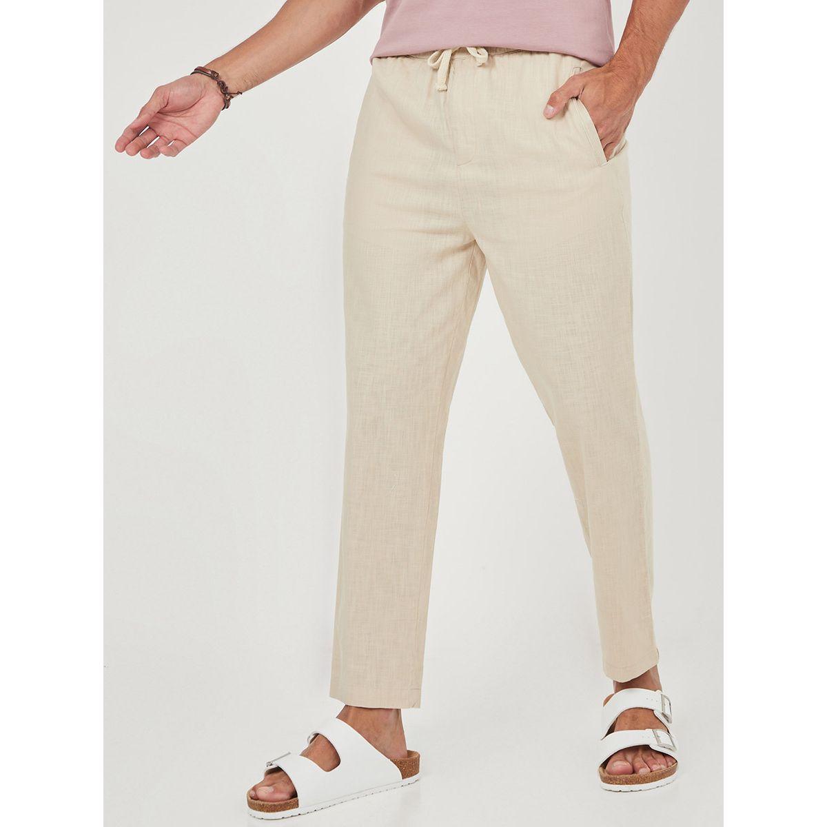 بنطال كاجوال برباط خصر-men-clothing-bottoms-trousersandchinos-trousers-image-1