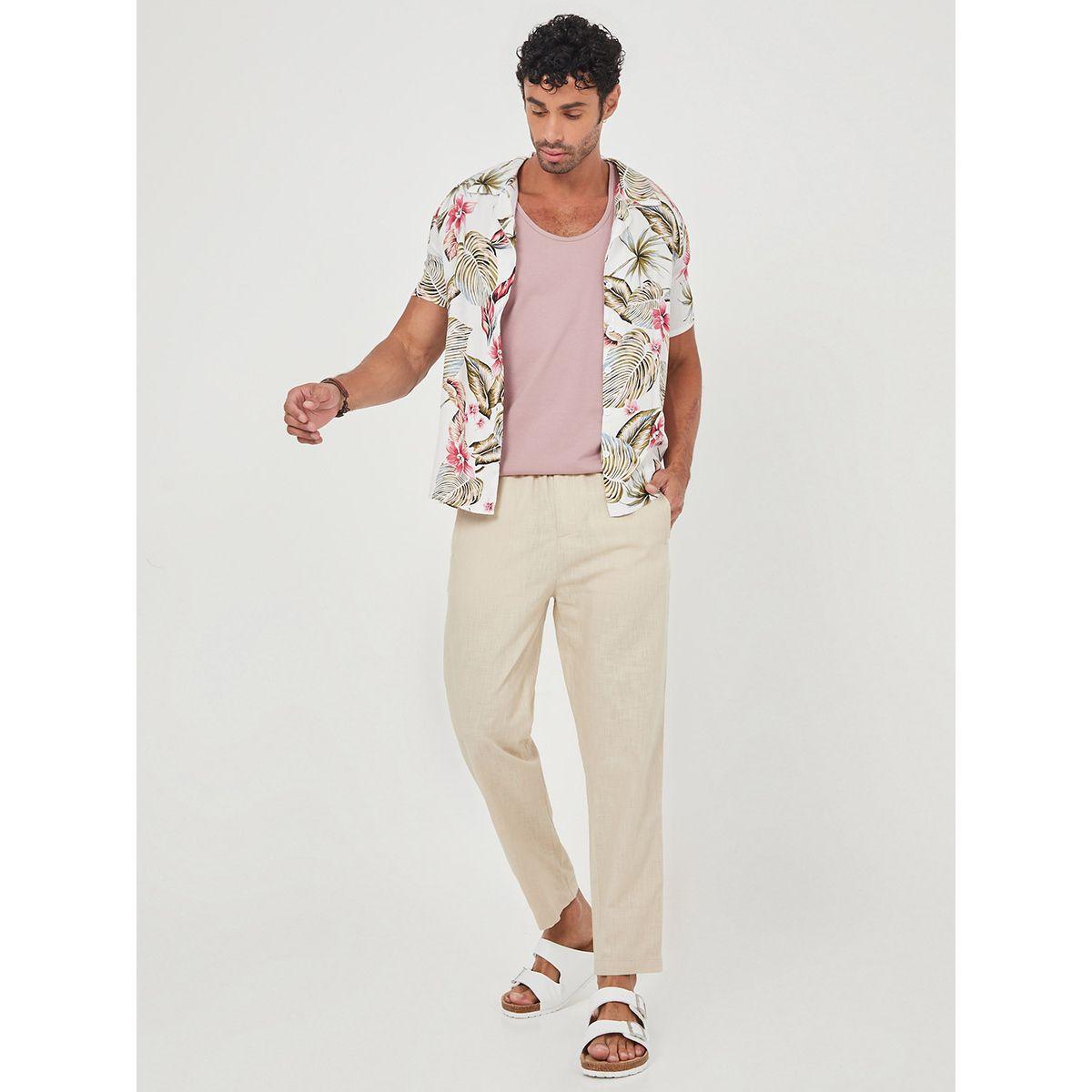 بنطال كاجوال برباط خصر-men-clothing-bottoms-trousersandchinos-trousers-image-2
