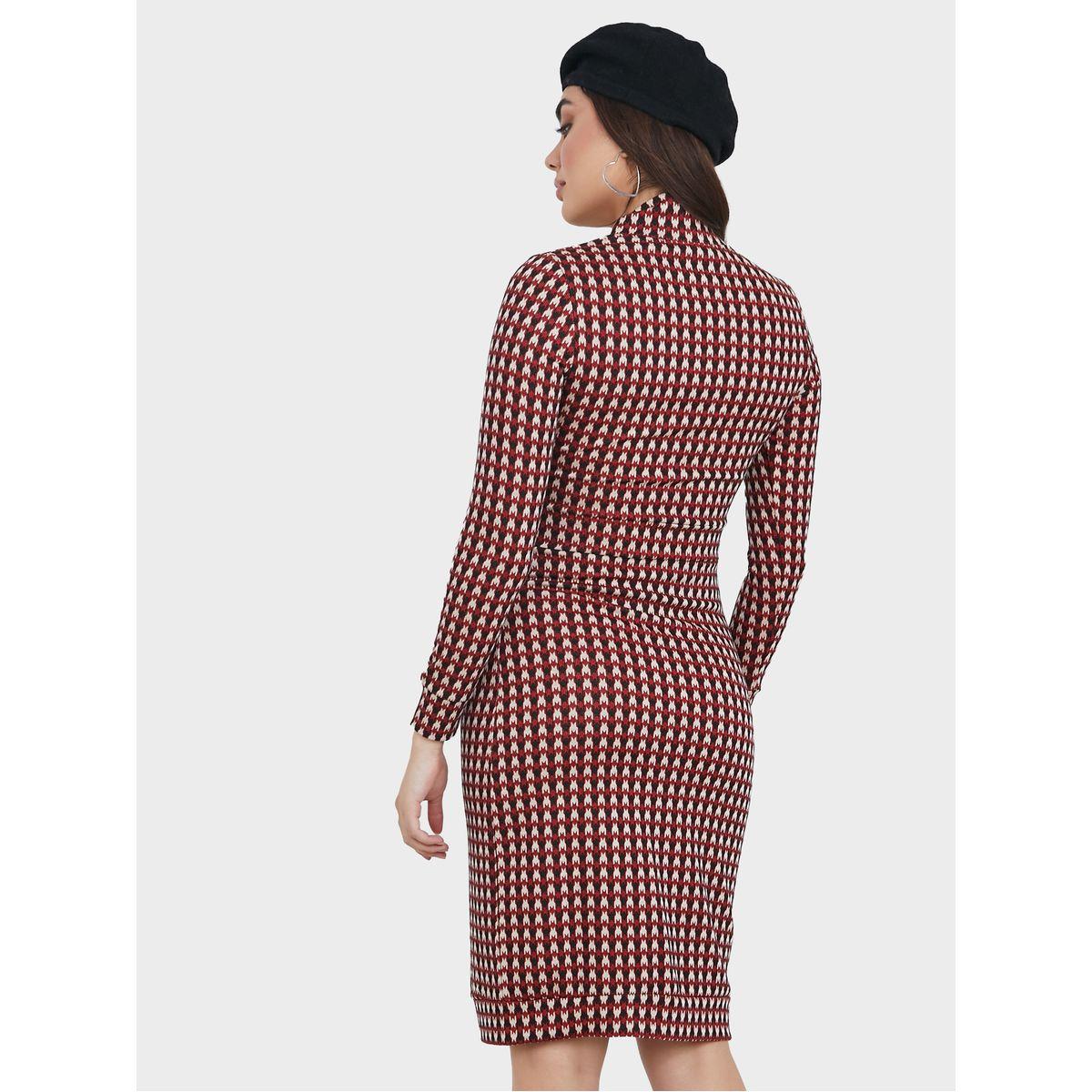 فستان بطول الركبة مع اكمام طويلة-women-clothing-dresses-image-4