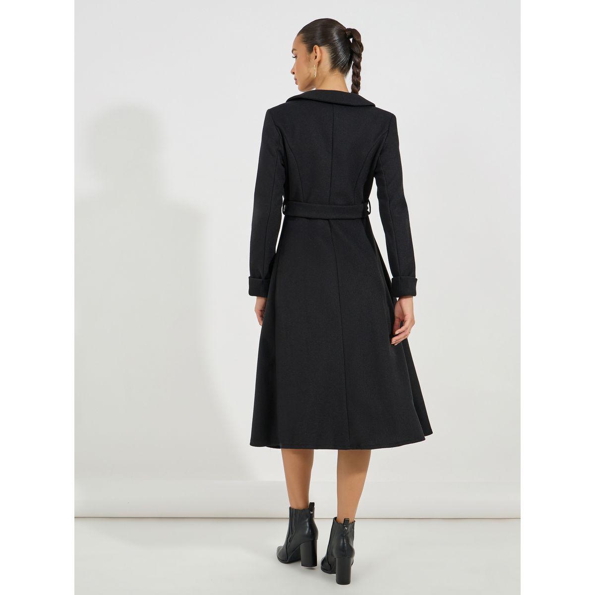 Styli Belted Wool Like Wrap Blazer Winter Midi Dress-women-clothing-dresses-image-6