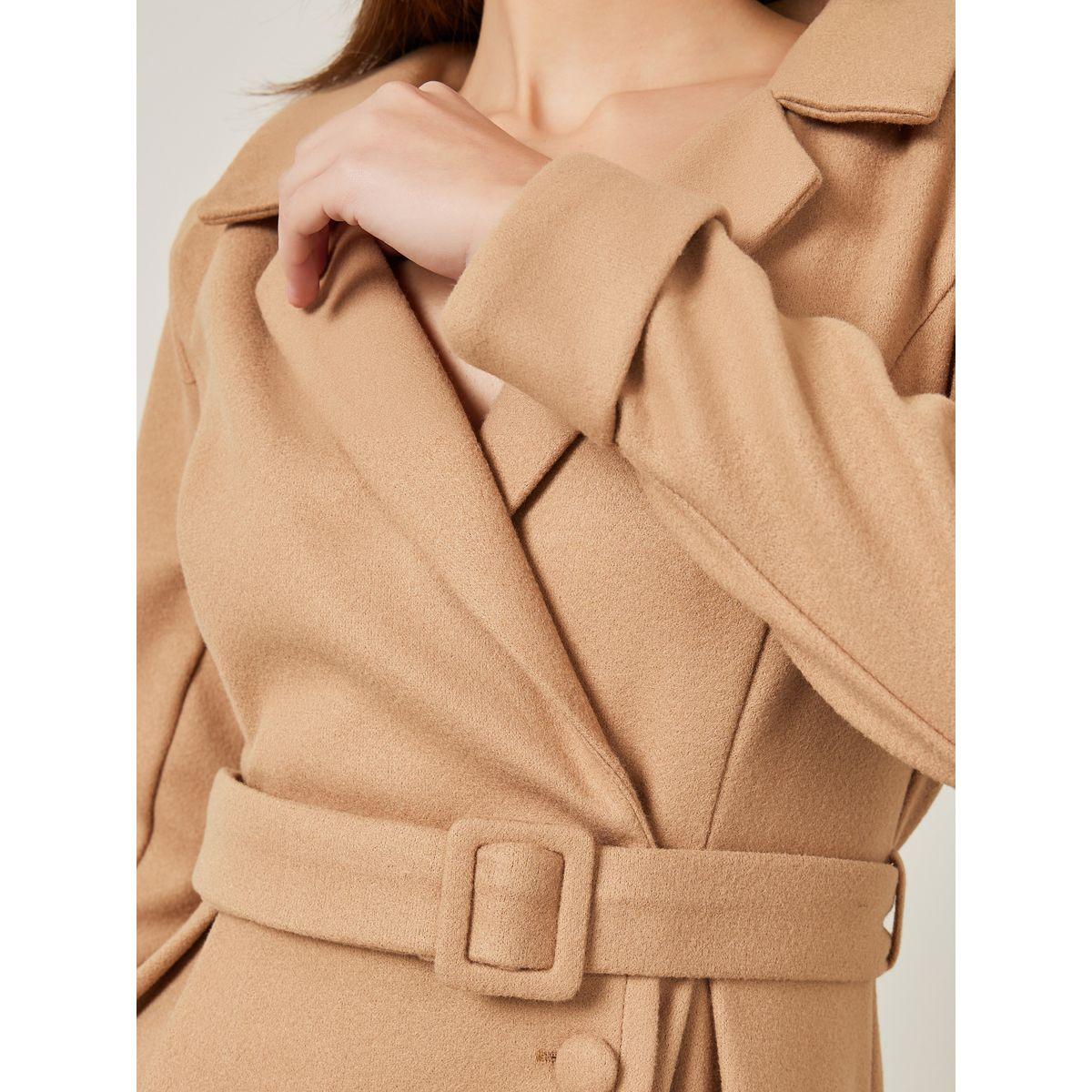 Styli Belted Wool Like Wrap Blazer Winter Midi Dress-women-clothing-dresses-image-3