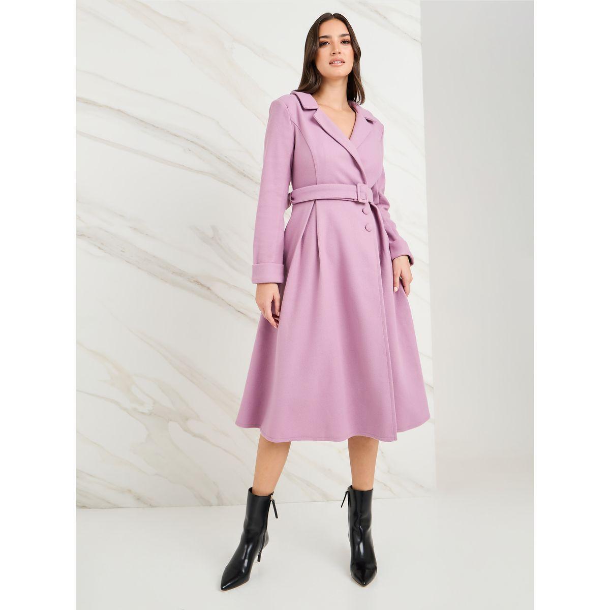 فستان ميدي بنمط لف وحزام-women-clothing-dresses-image-2