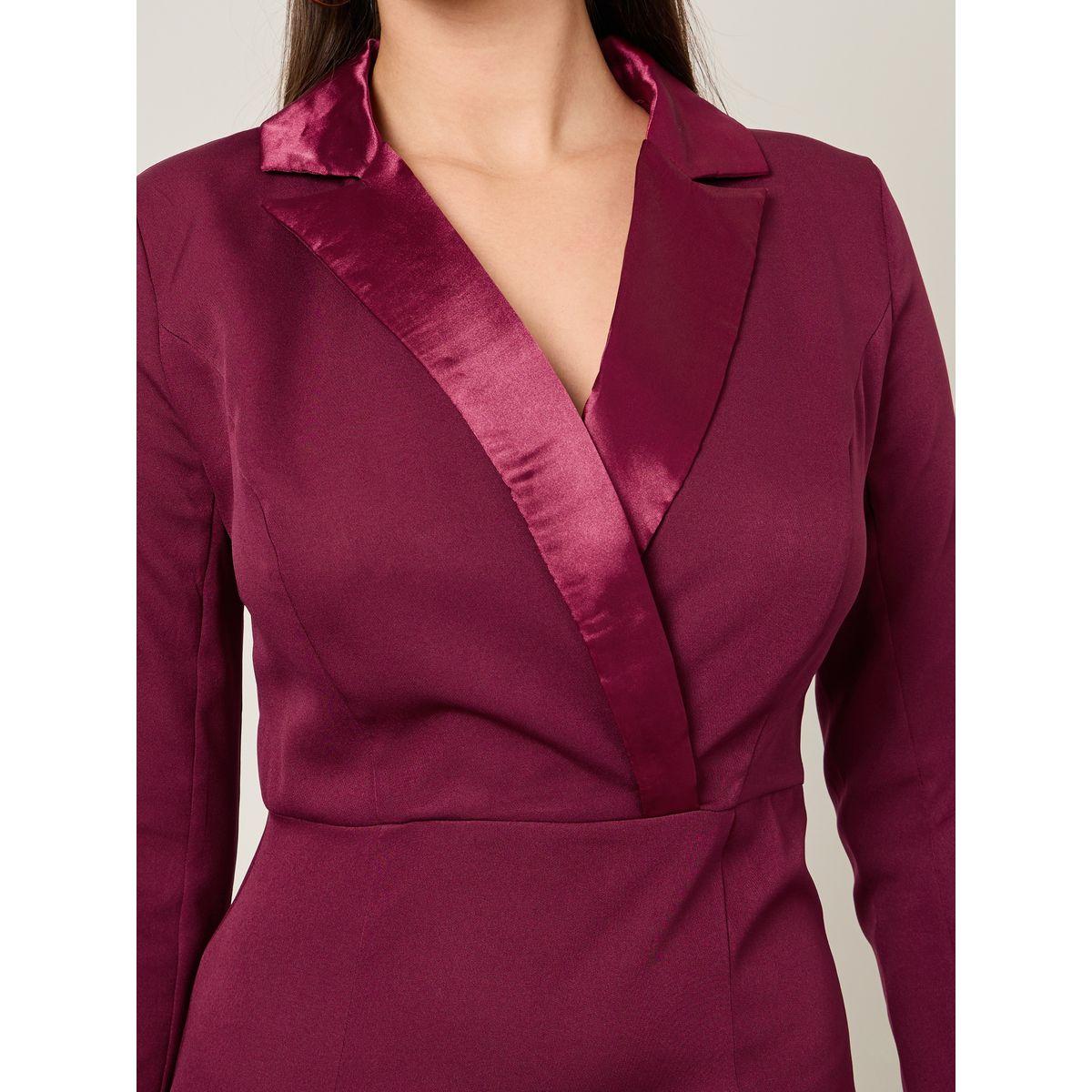 Styli Faux Fur Trim Blazer Midi Dress-women-clothing-dresses-image-3
