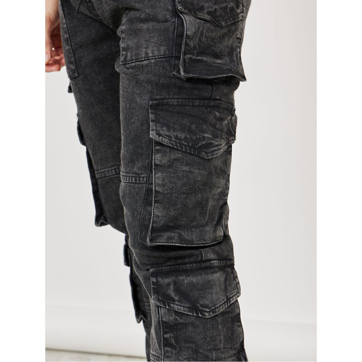 Styli Denim Cargo Jogger with Drawstring Detail-men-clothing-bottoms-jeans-image-4