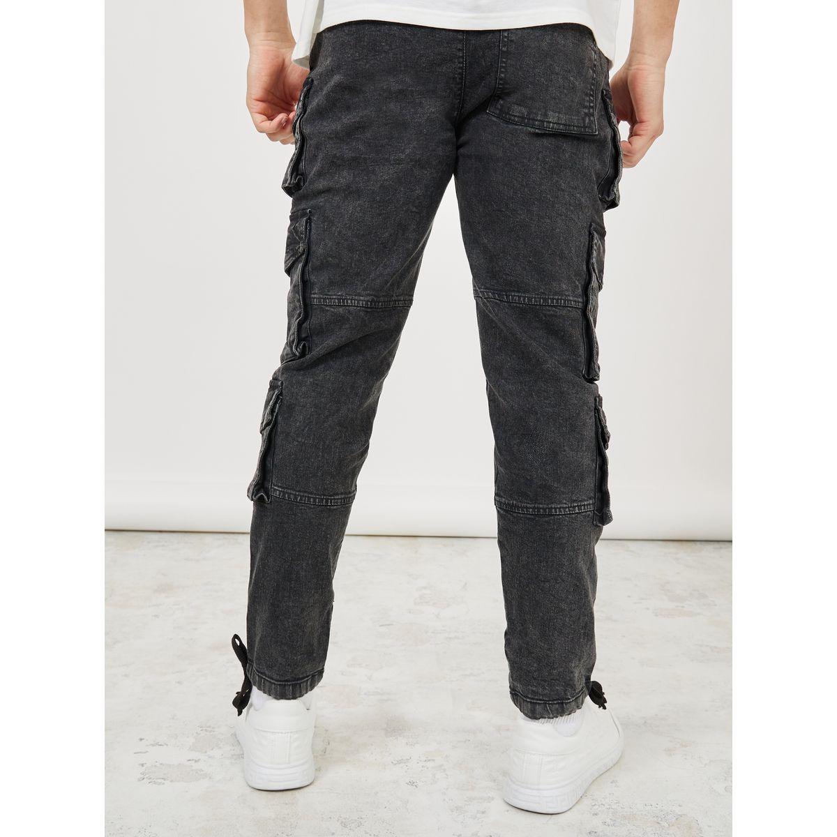 Styli Denim Cargo Jogger with Drawstring Detail-men-clothing-bottoms-jeans-image-5