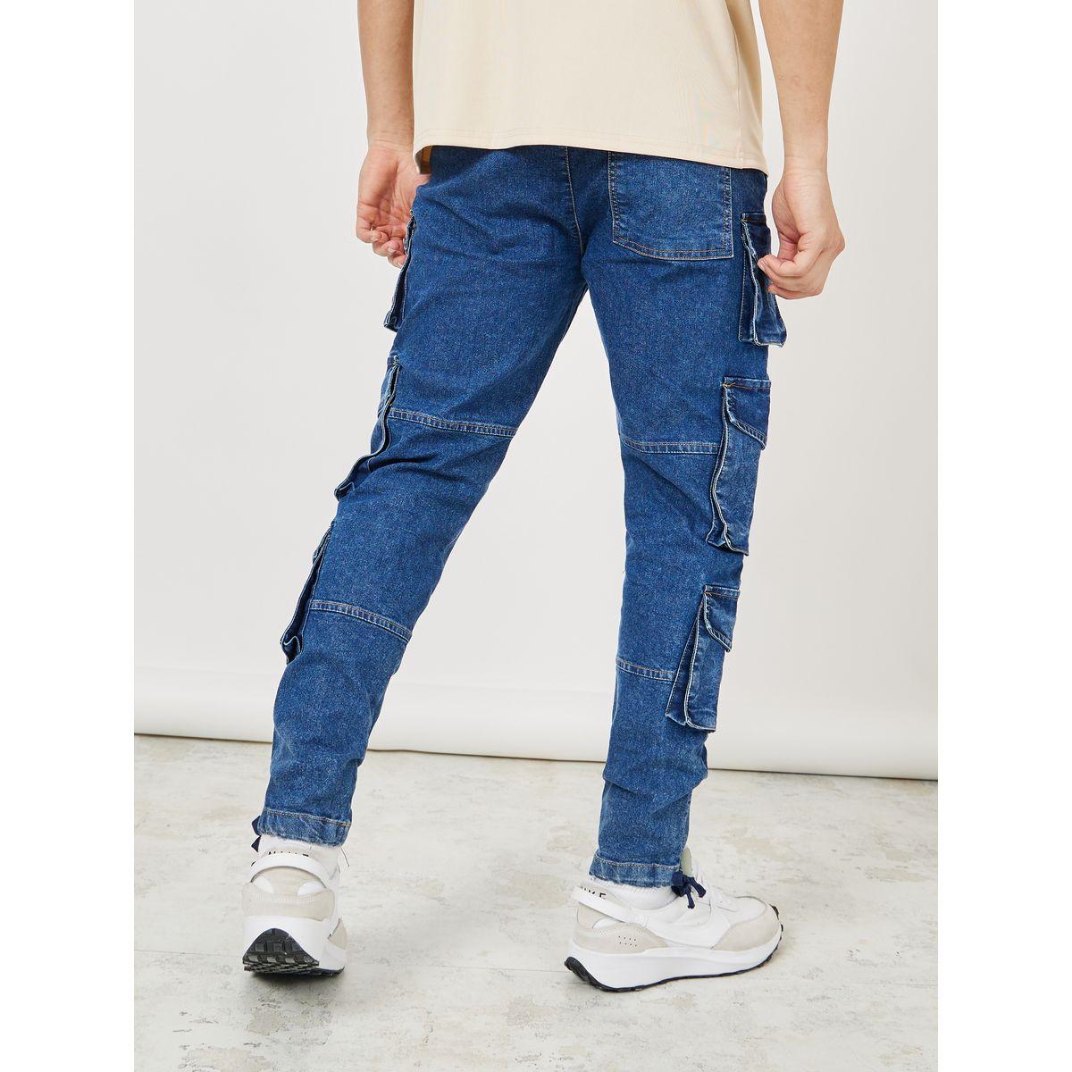 Styli Denim Cargo Jogger with Drawstring Detail-men-clothing-bottoms-jeans-image-6