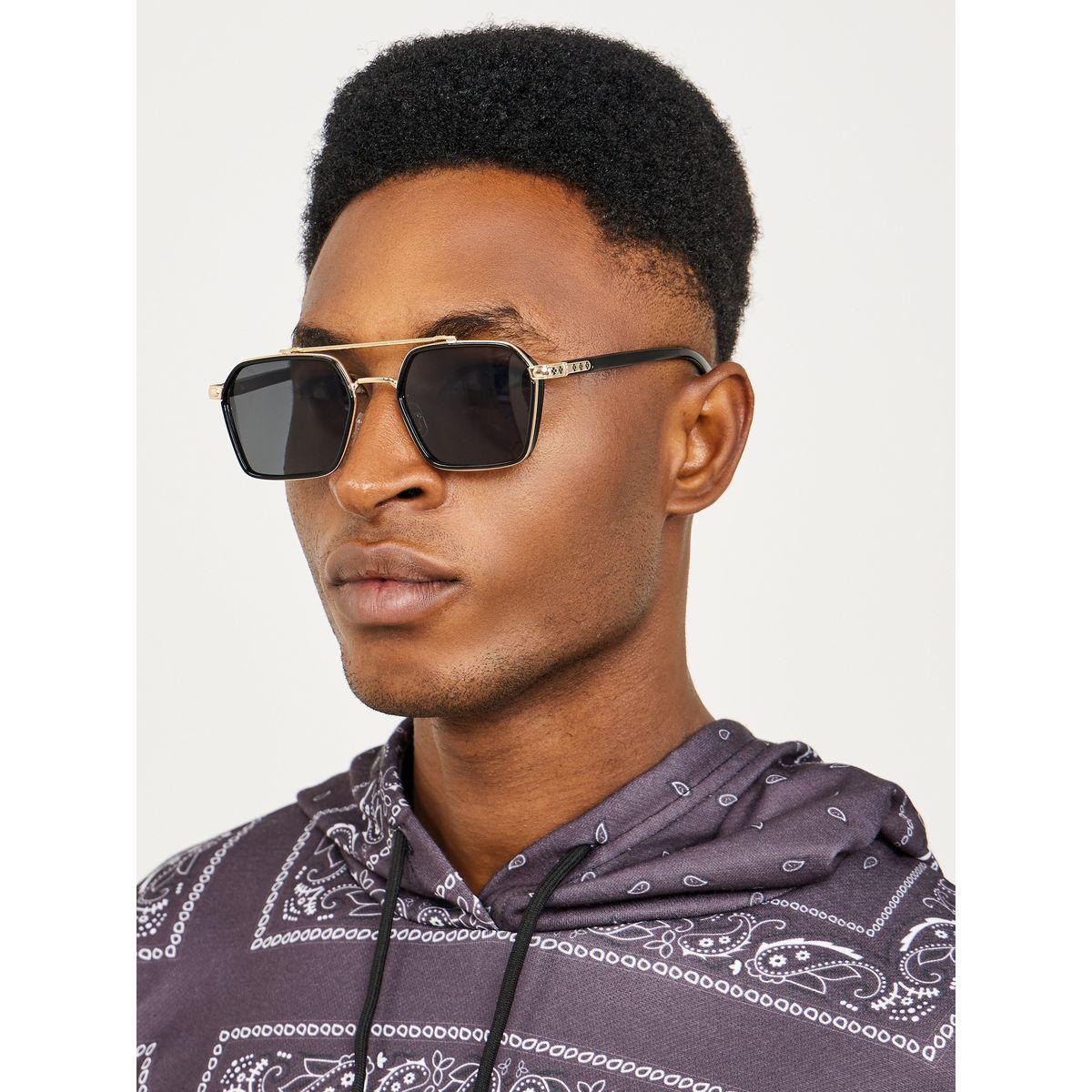 Styli Double Bridge Aviator Sunglasses-men-sunglasses-image-2