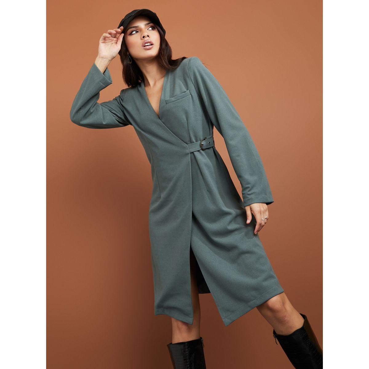 فستان بطول الركبة مع اكمام طويلة-women-clothing-dresses-image-1